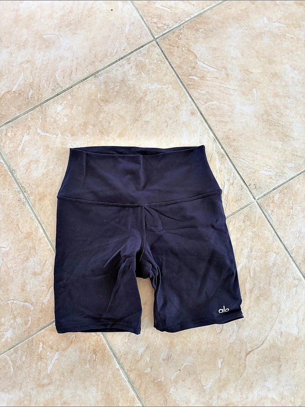 alo Black Bike Shorts Like New